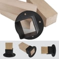 thumbnail image 3 of 2 Piezas 2X2 Kit de Soportes de Base de Poste de PéRgola con Base de de Poste de Cerca Cuadrada, Soportes de Base de Anclaje de Poste de Montaje en Pared de Alta Resistencia, 3 of 7
