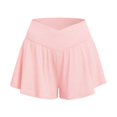 thumbnail image 4 of uublik Athletic Shorts Women Tennis Skirts Shorts High Waisted Golf Skort for Workout Pickleball, Pink, 4 of 4