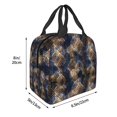 thumbnail image 3 of Disketp Watercolor Snake Skin Bolsa Térmica para Almuerzo para Hombre y Mujer, Ideal para Trabajo, Senderismo y Picnic, 3 of 8