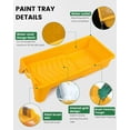 thumbnail image 2 of Voomey Foam Paint Roller, 4 Inch Mini Flock Foam Cover Kit, Small Paint Rollers with Tray and Roller Frame for Doors, Trims & Cupboards, 2 of 6