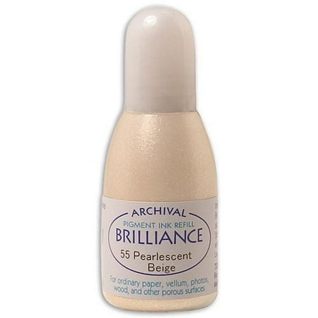 Tsukineko Brilliance Pearl Beige Ink Refill