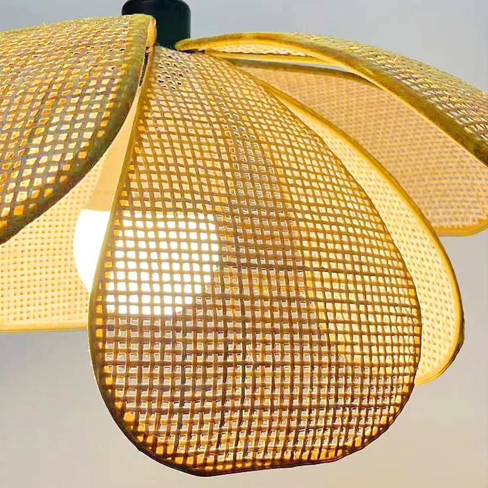 LittleGlovo Japanese Petal Chandelier Wabi-sabi Style Dining Room Balcony Decorative Lamps