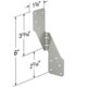 thumbnail image 5 of ZHAOCHENG 30 piezas Strong-Tie H2.5A, amarres resistentes para huracanes de acero galvanizado en caliente, correas para huracanes, 5 of 5