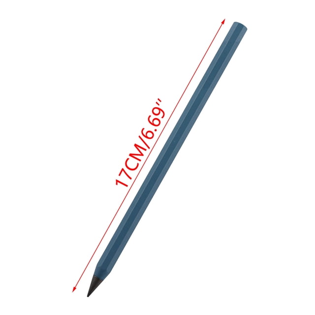 Tauxra Metal Alloy Everlasting Pencil Reusable No Ink Needed For Writing Drawing Blue