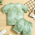 thumbnail image 6 of Sngxgn Girl's Print Drop Shoulder Sweatshirt and Jogger Sweatpants 2 Piece Outfit(Green,7Y), 6 of 7