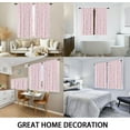 thumbnail image 4 of Pink Bow Window Curtains for Bedroom 42 x 63 Inch Rod Pocket Cute Girly Girls Kawaii White Kids Romantic Princess Coquette Pretty Nursery Living Room Treatment Set of 2 Curtain Panels Drapes, 4 of 6