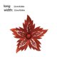 thumbnail image 4 of Ounissouiy Brillo colgante de Navidad para exteriores, flores artificiales decorativas para el hogar, lavable portátil, simulación de flores brillantes Kits de decoración para fiestas Rojo Ounissouiy HA069949-02, 4 of 6