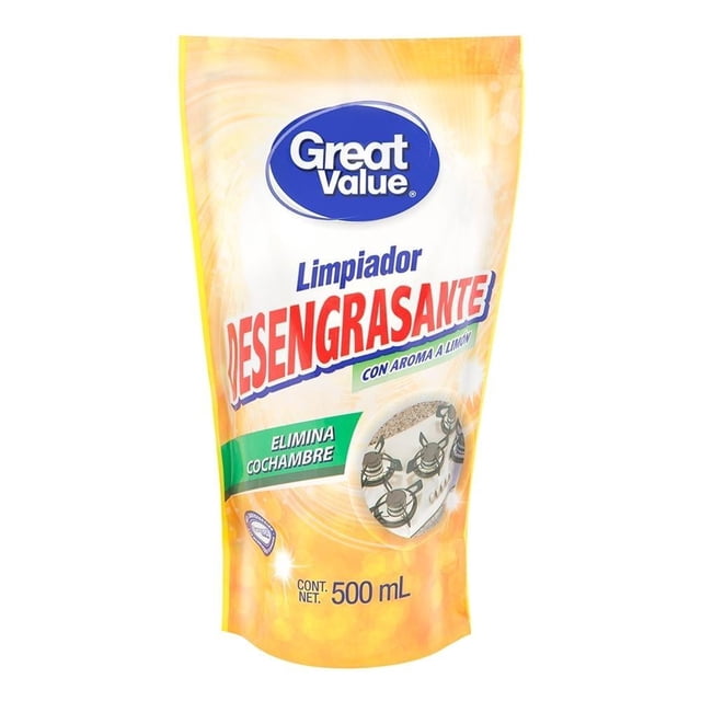 Limpiador desengrasante Great Value repuesto con aroma limón 500 ml