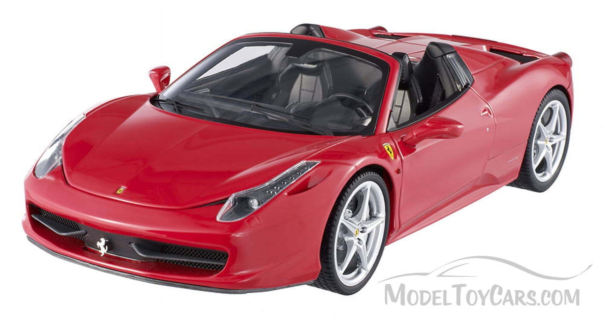 ホットウィール1/18 フェラーリ458スパイダー　赤 ホットウィール1/18 フェラーリ458スパイダー 赤