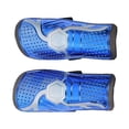 thumbnail image 3 of 2 protectores de piernas de fútbol ajustables protectores de piernas para adultos y niños de plástico galvanizado m azul, 3 of 10