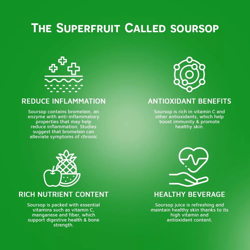Vinut 16.9 fl oz 100% NFC Soursop Juice Drink (No Sugar Added)