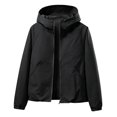 thumbnail image 6 of Lightweight Hiking Jacket Women Long Sleeve Casual Hooded Zip Up Jackets with Pockets Fall Windbreaker Outerwear, 6 of 6