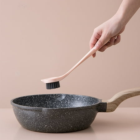 

Bluelans Brush Efficient Flexible Long-Handled Dish Scrub Brushes for Saucepan