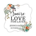 thumbnail image 1 of Darling Souvenir S'More Love For Later Tag Custom Favor Fancy Hang Tags -Floral White-100 Tags, 1 of 1