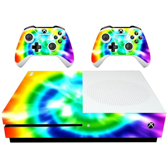 VWAQ Xbox One S Rainbow Skin Tie Dye Xbox One Slim Decal Covers VWAQ-XSGC2 [video game]