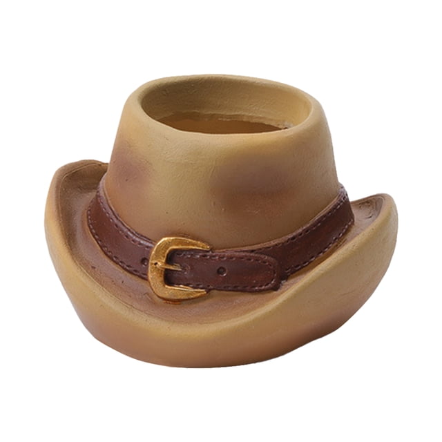 Mini maceta estilo vaquero occidental macetas suculentas con orificios de drenaje soporte para bolíg TOMSHOO Tipo 1
