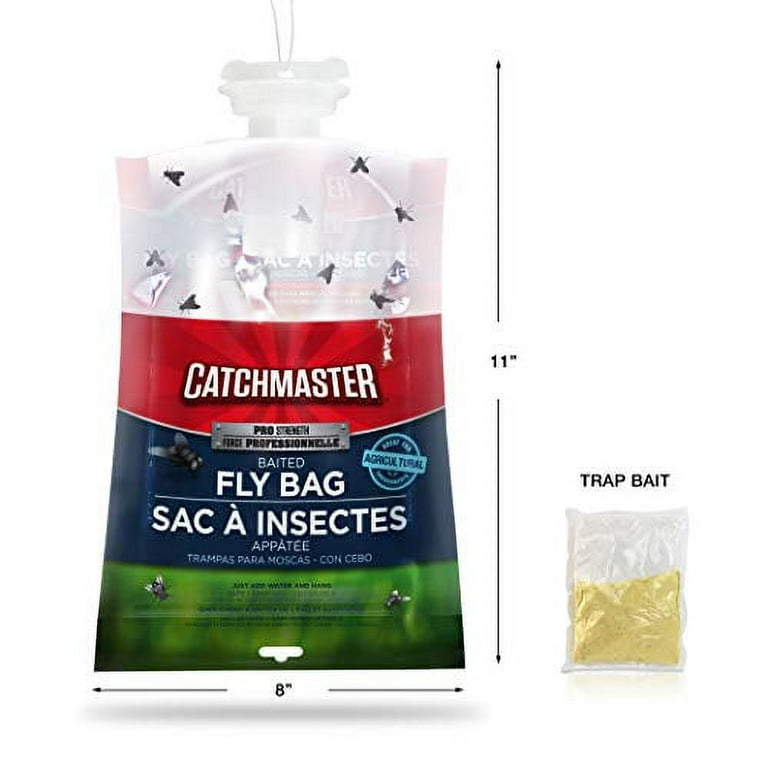Catchmaster X-Large Outdoor Disposable Fly Bag Trap - Bulk Pack of 2 Fly  Bags