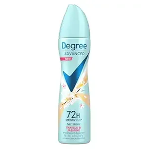 Degree Advanced Deodorant, Antiperspirant Dry Spray 72-Hour Protection, 3.8 oz / 107 g - Pack of 2