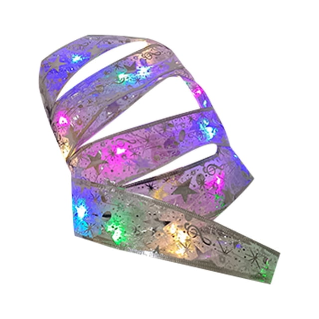 Pompotops Christmas Lights In 2022, Christmas LED Lights, A Double String Christmas Tree Decorated With Hot Ribbon Pendant Clearance