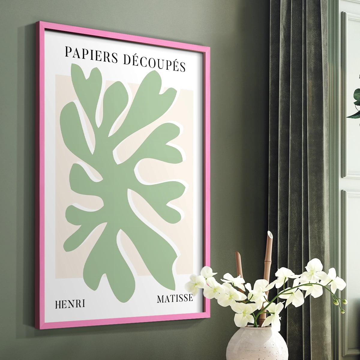 Matisse CV Framed Print in Pink Solid Wood 11 x 14 Framed Print