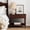 Brown, variant on DRNANLIT Large 32" Classic Nightstand with Spindle Legs, Traditional Bedside Table with Drawer & Open Shelf, Solid Wood Accent Table for Bedroom, Brown