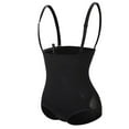 thumbnail image 5 of Women's Tummy Control Butt Lifter Seamless Shapewear Stretchy Open Bust Black Bodysuit XL/2XL, 5 of 8
