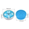 thumbnail image 2 of Waterproof Shower Clock Mini Bathroom Mirror Wall Clocks with Suction Cup, Blue, 2 of 7