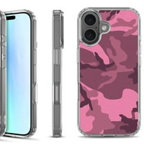 For iPhone 17 Shockproof Protective Phone Case, by OneToughShield - Camo Pink