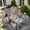 Light Gray, variant on SERWALL Outdoor Dining Table, 59" Rectangle HDPE Dining Table with Umbrella Hole, Black