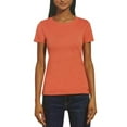 thumbnail image 6 of DKNY Women's Crewneck Short Sleeve T-Shirt, Blue Medium, 6 of 9