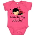 thumbnail image 3 of Inktastic Loved by My Memaw Grandchild Girls Baby Bodysuit, 3 of 5