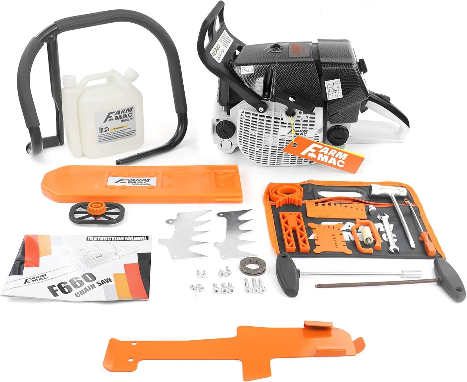 28 Inch Gas Chainsaw 92cc Chainsaw 2-Cycle Gasoline Power Chain Saws 5.2KW 6.4HP All Parts Compatible with MS660 G660 (With 28" Alloy Bar & Chain)