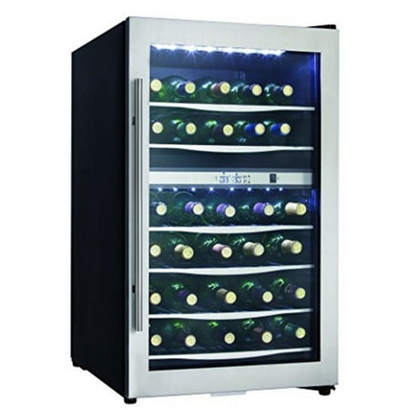 Danby Dwc040a3 20  Wide 38 Bottle Capacity Free Standing Wine Cooler - Stainless Steel