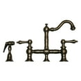 thumbnail image 1 of Whitehaus WHKBTLV3-9206-AB Vintage III Entertainment/Prep Bridge Faucet, 1 of 2