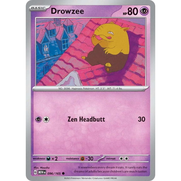 Pokemon Scarlet & Violet 151 Common Drowzee #96