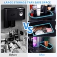 thumbnail image 4 of shiyou-Multifunctional Wall-Mounted Toothbrush Holder, Automatic Toothpaste Dispenser Space Saving Toothbrush and Toothpaste Holder, with 2 Cups and Drawers Cosmetic Organizer (Black), 4 of 4