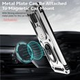 thumbnail image 4 of Estuche GANGXUN para Xiaomi Redmi Note 9 Pro, soporte giratorio 360°, estilo mecánico y magnético, 4 of 5