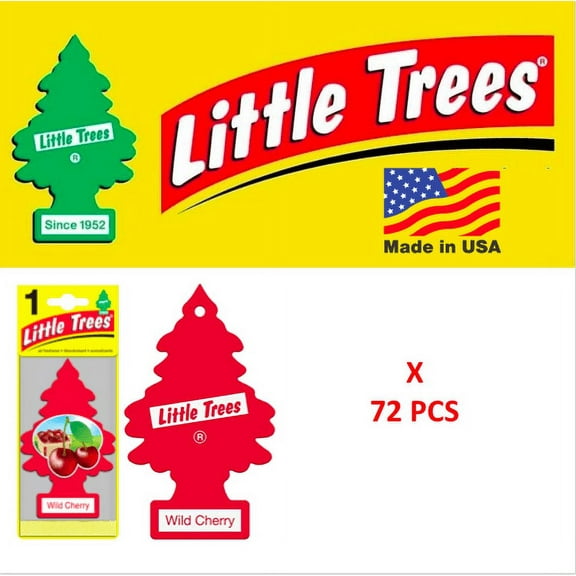 Wild Cherry Little Trees U1P-10311 MADE IN USA Pack of 72