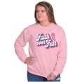 thumbnail image 3 of Faith Over Fear Cancer Awareness BCA Women Crewneck Sweatshirt Brisco Brands 2X, 3 of 6