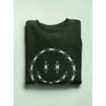 thumbnail image 3 of Smiling Barb Wire Face Sweatshirt Women -Image by Shutterstock, Female 4X-Large, 3 of 4