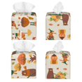 thumbnail image 2 of Kdxio Autumn In The Forest Print Tissue Box Cover,Square Decorative PU Leather Facial Paper Case Organizer Holder Dispenser for Bathroom,Night Stands,Desk,Car 5.2''X5.2''X5.2'', 2 of 8