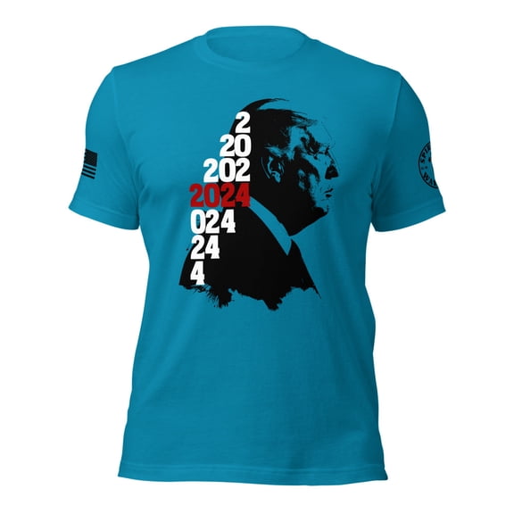 TRUMP 2024 Unisex t-shirt (Aqua, L)