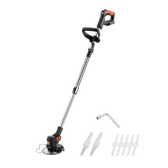 Household LED Digital Display Electric Lawn Mower Portable Cordless Grass Trimmer Home Garden Folding Trimming Pruning Machine