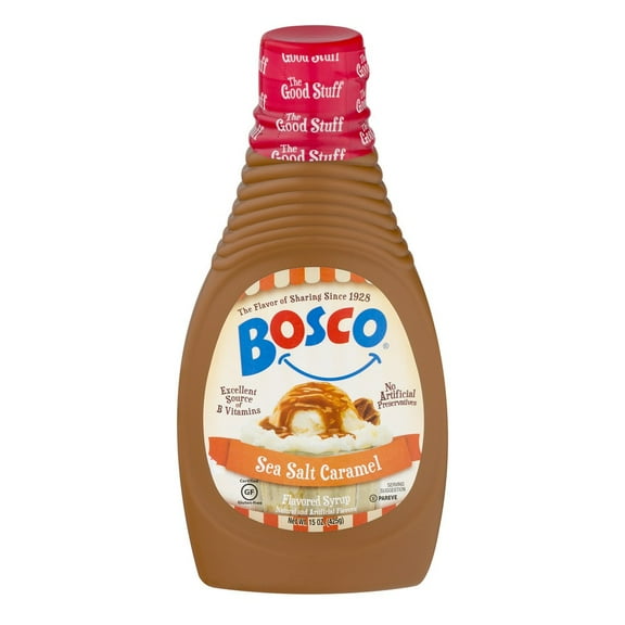 Bosco Sea Salt Caramel Flavored Syrup, 15 Oz.