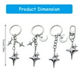 thumbnail image 5 of Necvior Contemporary Moon Star Keychain Versatile Zinc Alloy Decoration Keyring Unisex Fashion Accessory for Everyday Use, 5 of 20
