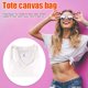 thumbnail image 4 of Bolso Plegable Artístico Bolsos Hombro Lona Color Sólido Bolsas Comestibles, 4 of 9