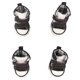 thumbnail image 5 of Zapatos De Lona Para Cachorros, 4 Piezas, Zapatos Transpirables Para Caminar Para Perros, Botas Antideslizantes Para Cachorros De Chihuahua, Zapatos Para Perros, Zapatillas De, 5 of 8