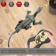 Remote Control Dinosaur Toy for Kids Ages 3-8, 18.1 inch RC Dino Robot with LED Lights, Walking Roaring Sound, Realistic Movement, Electronic Dinosaur Gift for Boys Girls Birthday Christmas