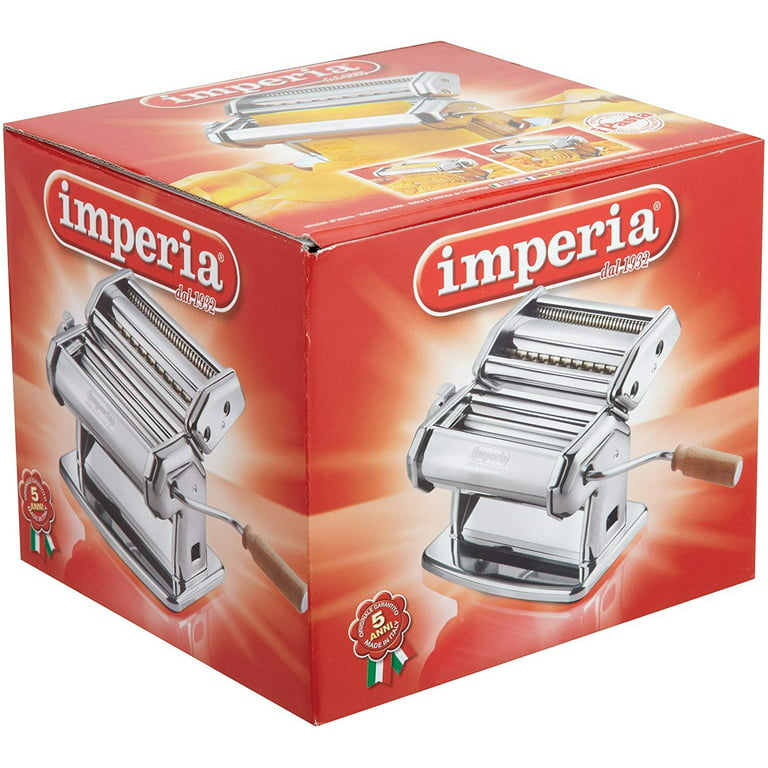 Imperia Pasta Maker Machine- Deluxe 11 Piece Set W Machine, Attachments, Recipes and Accessories