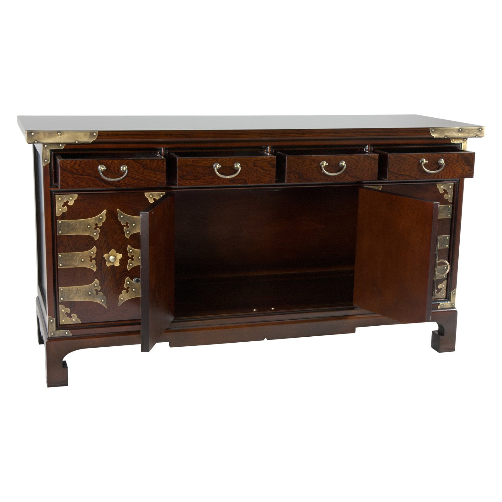 Oriental Furniture Korean Antique Style Coffee Table Low Chest